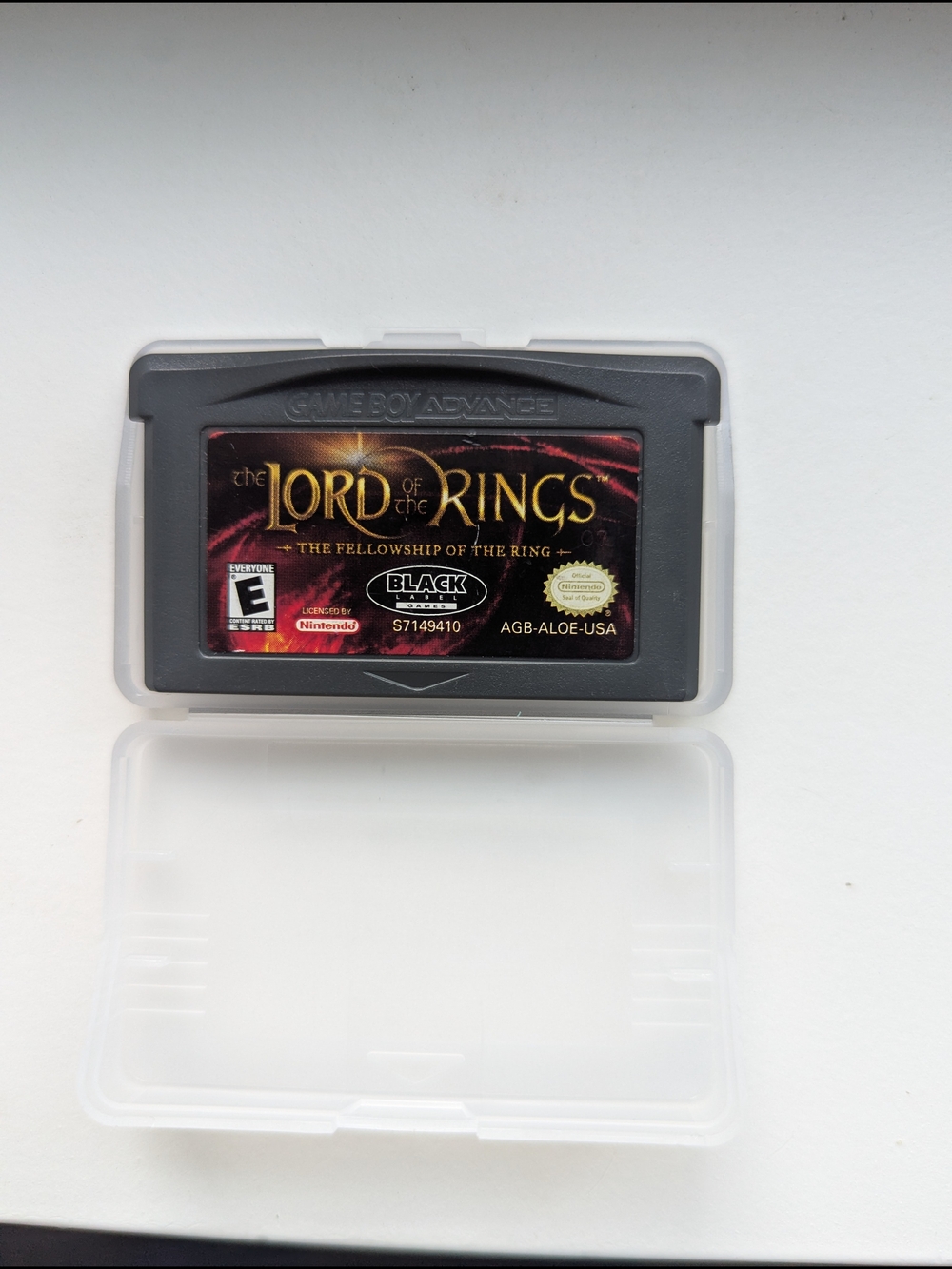 Game Boy Advance Lord Of The Rings: Fellowship Of The Ring